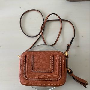 Chloe Micro Marcie Leather Crossbody Bag